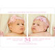 Pink Initial Twins Photo Birth Announcements Image 5 of 6